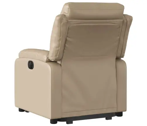 Atpūtas Krēsls, Paceļams, Kapučīno Krāsas Mākslīgā Āda Vidaxl