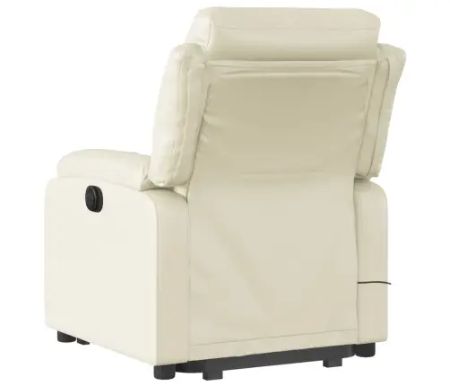 Masāžas Krēsls, Paceļams, Atgāžams, Krēmkrāsas Mākslīgā Āda Vidaxl