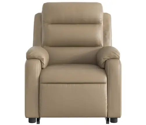 Masāžas Krēsls, Paceļams, Kapučīno Krāsas Mākslīgā Āda Vidaxl