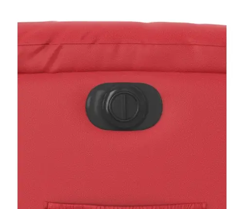 Atpūtas Krēsls, Paceļams, Atgāžams, Sarkana Mākslīgā Āda Vidaxl