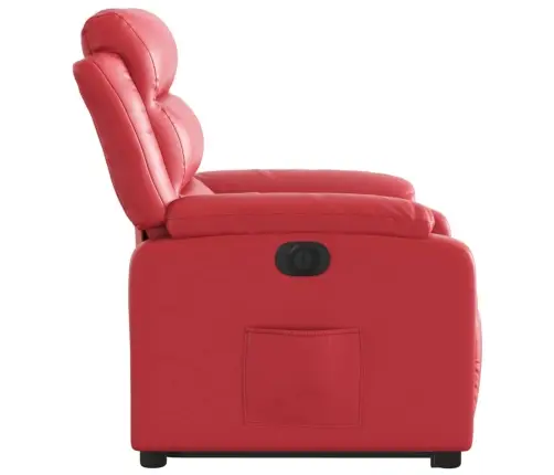 Atpūtas Krēsls, Paceļams, Atgāžams, Sarkana Mākslīgā Āda Vidaxl
