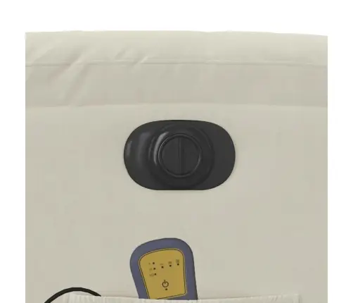 Elektrisks Masāžas Krēsls, Atgāžams, Krēmkrāsas Samts Vidaxl Elektrisks Masāžas Krēsls, Atgāžams, Krēmkrāsas Samts Vidaxl