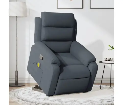 Püsti Tõusmist Toetav Massaažitool, Tumehall, Samet