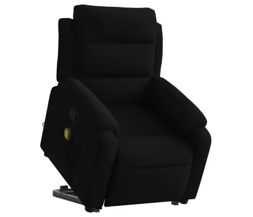Masāžas Krēsls, Paceļams, Atgāžams, Melns Samts Vidaxl