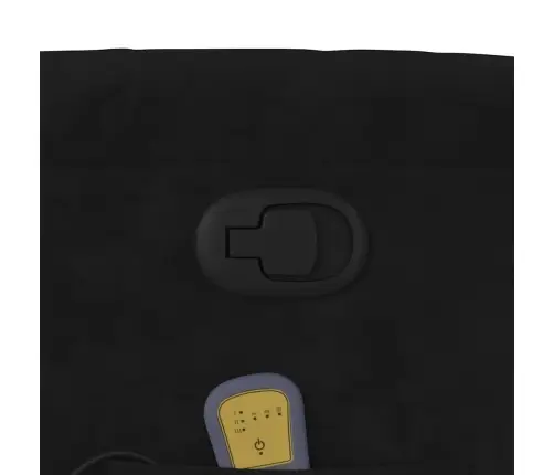 Masāžas Krēsls, Paceļams, Atgāžams, Melns Samts Vidaxl