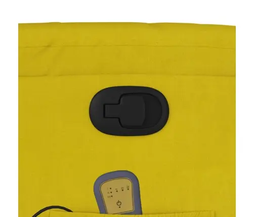 Püsti Tõusmist Toetav Massaažitool, Kollane, Samet