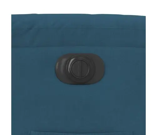 Elektrisks Atpūtas Krēsls, Paceļams, Atgāžams, Zils Samts Vidaxl