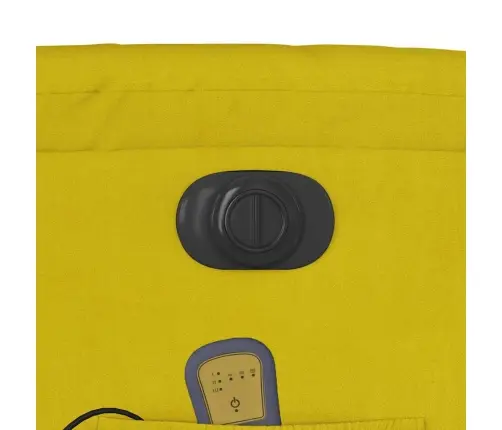 Elektriline Püstitõusmist Toetav Massaažitool, Kollane, Samet