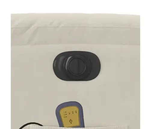 Elektrisks Masāžas Krēsls, Paceļams, Krēmkrāsas Samts Vidaxl Elektrisks Masāžas Krēsls, Paceļams, Krēmkrāsas Samts Vidaxl