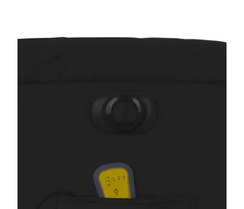 Elektrisks Masāžas Krēsls, Atgāžams, Melna Mākslīgā Āda Vidaxl