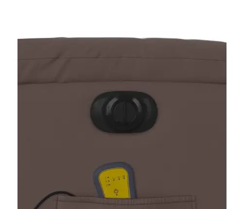 Elektrisks Masāžas Krēsls, Atgāžams, Brūna Mākslīgā Āda Vidaxl