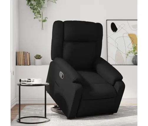 Paceļams Atpūtas Krēsls, Melna Mākslīgā Āda Vidaxl