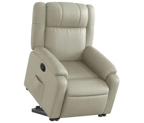 Püsti Tõusmist Toetav Tugitool, Kreemjas, Kunstnahk