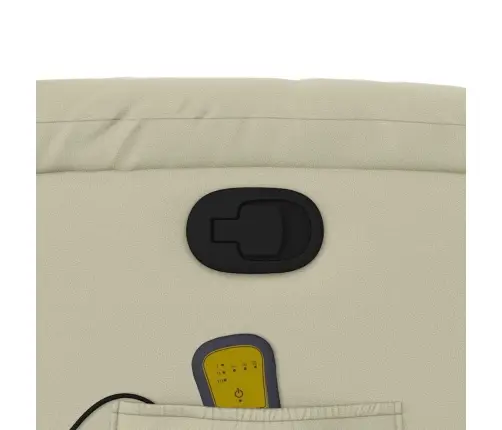 Püstitõusmist Toetav Massaažitool, Kreemjas, Kunstnahk