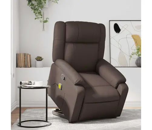 Püstitõusmist Toetav Tugitool, Pruun, Kunstnahk