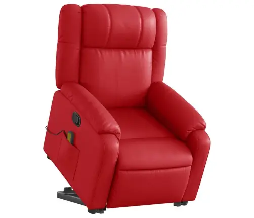 Masāžas Krēsls, Paceļams, Atgāžams, Sarkana Mākslīgā Āda Vidaxl Masāžas Krēsls, Paceļams, Atgāžams, Sarkana Mākslīgā Āda Vidaxl