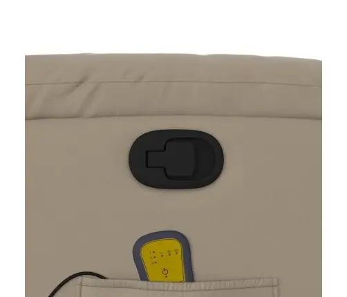 Masāžas Krēsls, Paceļams, Kapučīno Krāsas Mākslīgā Āda Vidaxl