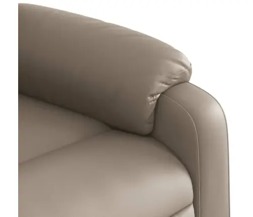 Masāžas Krēsls, Paceļams, Kapučīno Krāsas Mākslīgā Āda Vidaxl