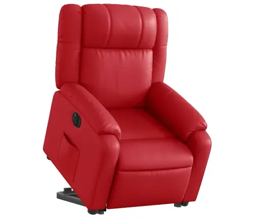 Atpūtas Krēsls, Paceļams, Atgāžams, Sarkana Mākslīgā Āda Vidaxl