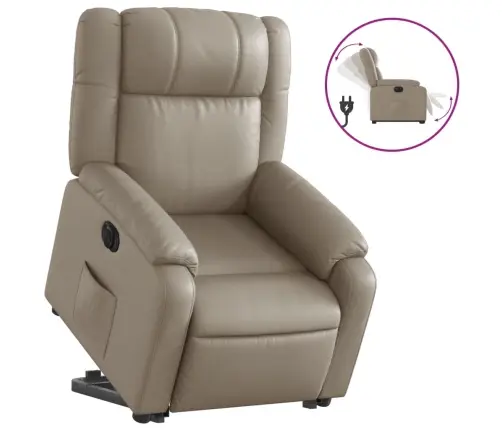 Atsistojantis Elektrinis Krėslas, Kapučino, Dirbtinė Oda