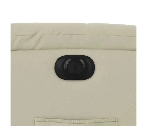 Elektrisks Masāžas Krēsls, Paceļams, Krēmkrāsas Mākslīgā Āda Vidaxl