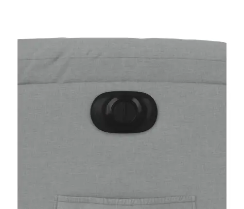 Elektrisks Atpūtas Krēsls, Atgāžams, Gaiši Pelēks Audums Vidaxl