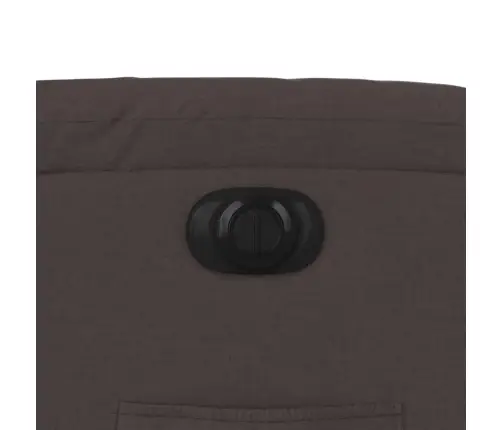 Elektrisks Atpūtas Krēsls, Atgāžams, Tumši Brūns Audums Vidaxl