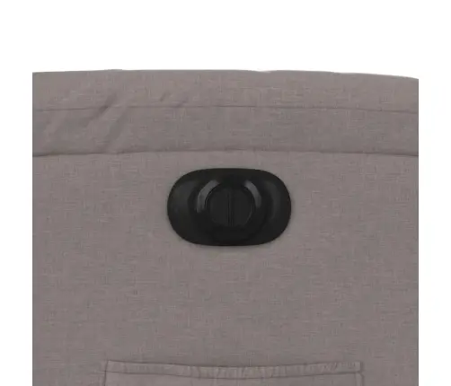 Elektrisks Atpūtas Krēsls, Atgāžams, Pelēkbrūns Audums Vidaxl