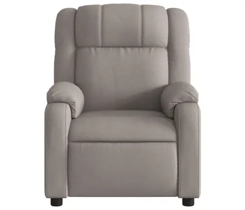 Elektrisks Atpūtas Krēsls, Atgāžams, Pelēkbrūns Audums Vidaxl