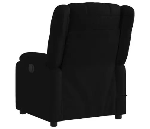 Elektrisks Masāžas Krēsls, Atgāžams, Melns Audums Vidaxl