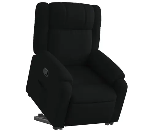 Atpūtas Krēsls, Paceļams, Atgāžams, Melns Audums Vidaxl