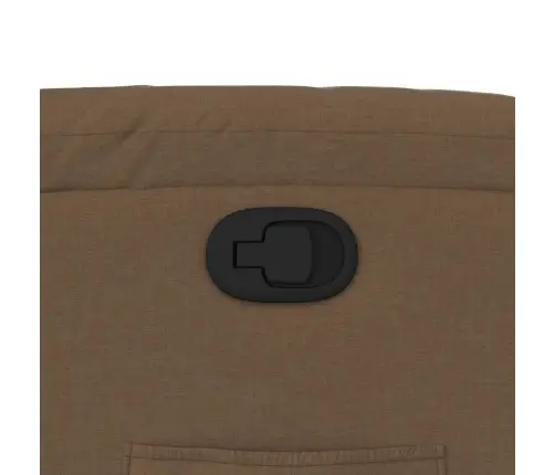 Atpūtas Krēsls, Paceļams, Atgāžams, Brūns Audums Vidaxl