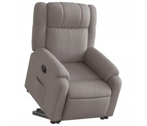 Püsti Tõusmist Toetav Tugitool, Pruunikashall, Kangas