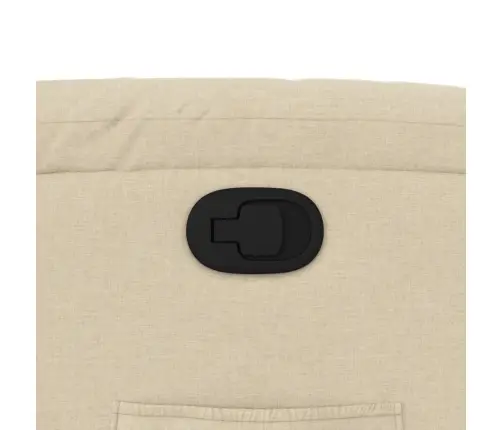 Atpūtas Krēsls, Paceļams, Atgāžams, Krēmkrāsas Audums Vidaxl