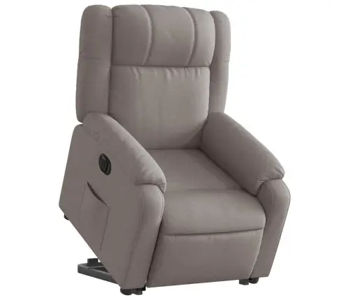 Elektrinis Atsistojantis Atlošiamas Krėslas, Taupe, Audinys