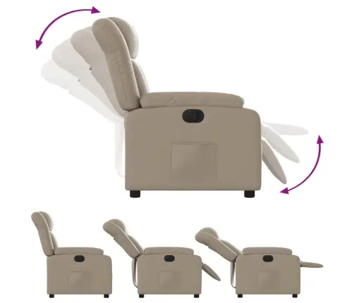 Elektriline Tugitool, Cappuccino, Kunstnahk