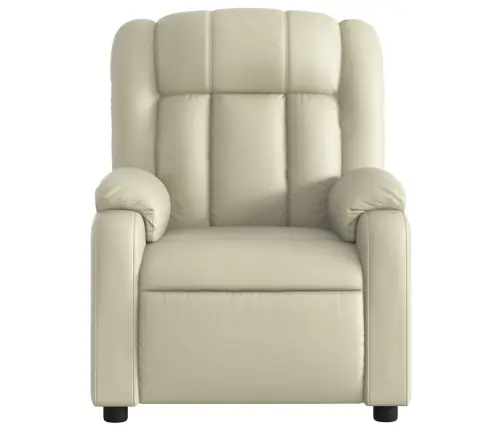 Elektrisks Masāžas Krēsls, Atgāžams, Krēmkrāsas Mākslīgā Āda Vidaxl