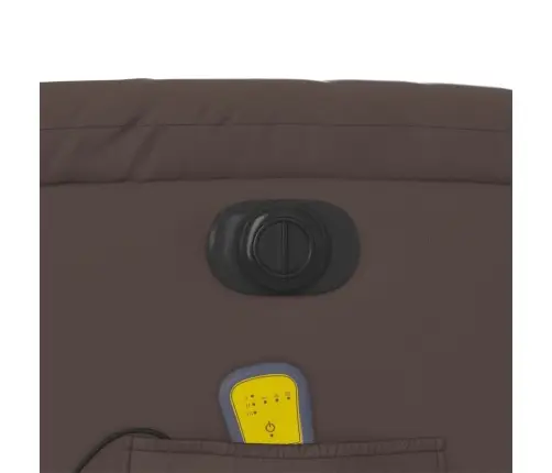 Elektrisks Masāžas Krēsls, Atgāžams, Brūna Mākslīgā Āda Vidaxl