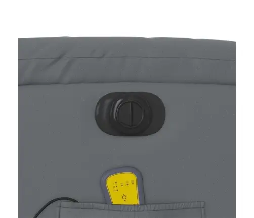 Elektrisks Masāžas Krēsls, Atgāžams, Pelēka Mākslīgā Āda Vidaxl Elektrisks Masāžas Krēsls, Atgāžams, Pelēka Mākslīgā Āda Vidaxl