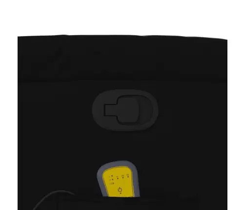 Masāžas Krēsls, Paceļams, Atgāžams, Melna Mākslīgā Āda Vidaxl