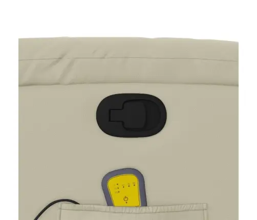 Püstitõusmist Toetav Massaažitool, Kreemjas, Kunstnahk