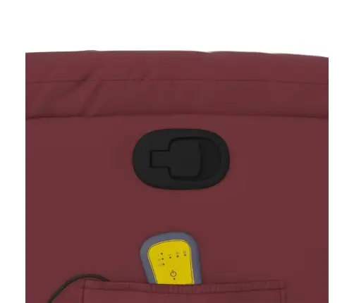 Masāžas Krēsls, Paceļams, Atgāžams, Vīnsarkana Mākslīgā Āda Vidaxl