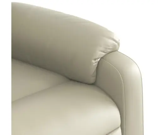 Elektrisks Atpūtas Krēsls, Paceļams, Krēmkrāsas Mākslīgā Āda Vidaxl