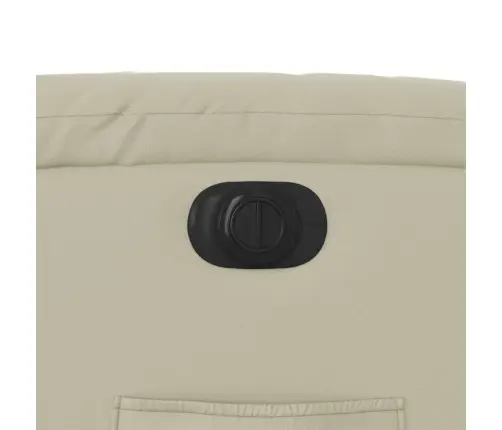 Elektrisks Atpūtas Krēsls, Paceļams, Krēmkrāsas Mākslīgā Āda Vidaxl