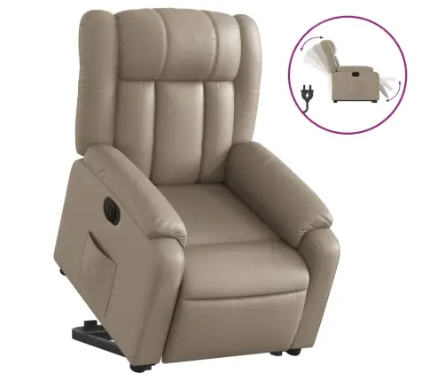 Atsistojantis Elektrinis Krėslas, Kapučino, Dirbtinė Oda