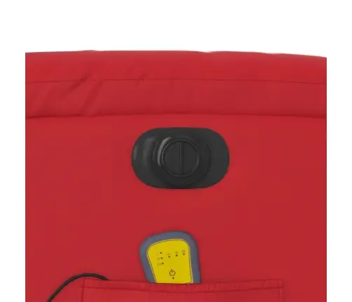 Elektriline Püstitõusmist Toetav Massaažitool, Punane,Kunstnahk