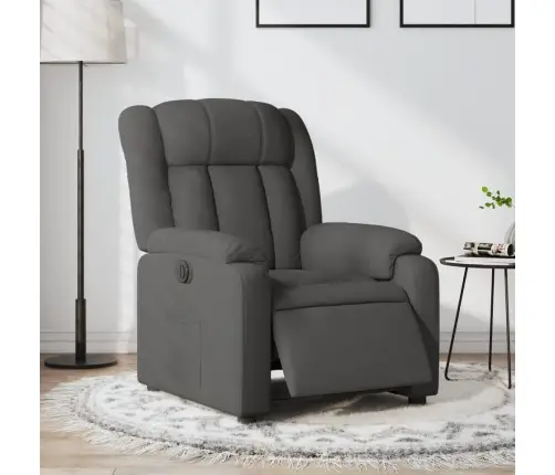 Elektrisks Atpūtas Krēsls, Atgāžams, Tumši Pelēks Audums Vidaxl