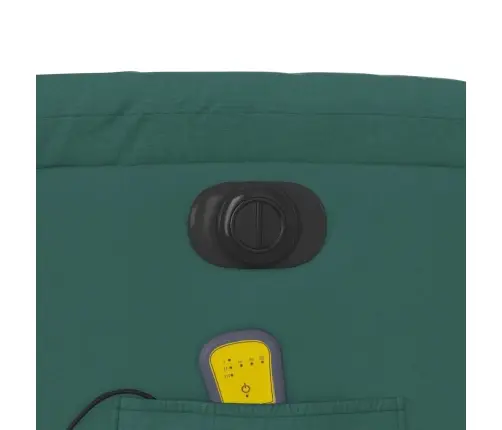 Elektrisks Masāžas Krēsls, Atgāžams, Tumši Zaļš Audums Vidaxl Elektrisks Masāžas Krēsls, Atgāžams, Tumši Zaļš Audums Vidaxl