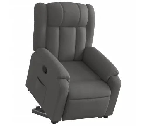 Atsistojantis Atlošiamas Krėslas, Tamsiai Pilkas, Audinys Atsistojantis Atlošiamas Krėslas, Tamsiai Pilkas, Audinys