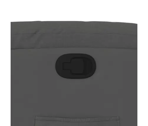 Atsistojantis Atlošiamas Krėslas, Tamsiai Pilkas, Audinys Atsistojantis Atlošiamas Krėslas, Tamsiai Pilkas, Audinys